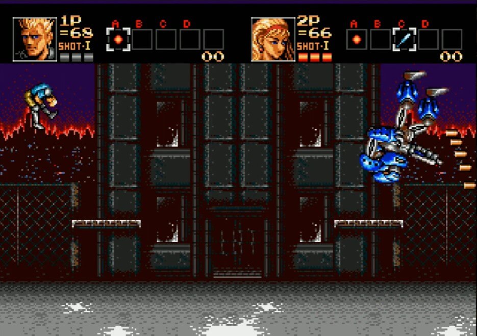 Contra - The Hard Corps - геймплей игры Sega Mega Drive\Genesis